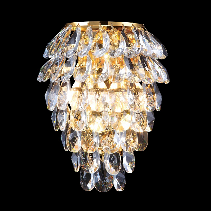 Бра Crystal Lux CHARME AP3 GOLD/TRANSPARENT
