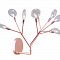 Бра Crystal Lux EVITA AP9 COPPER/TRANSPARENT